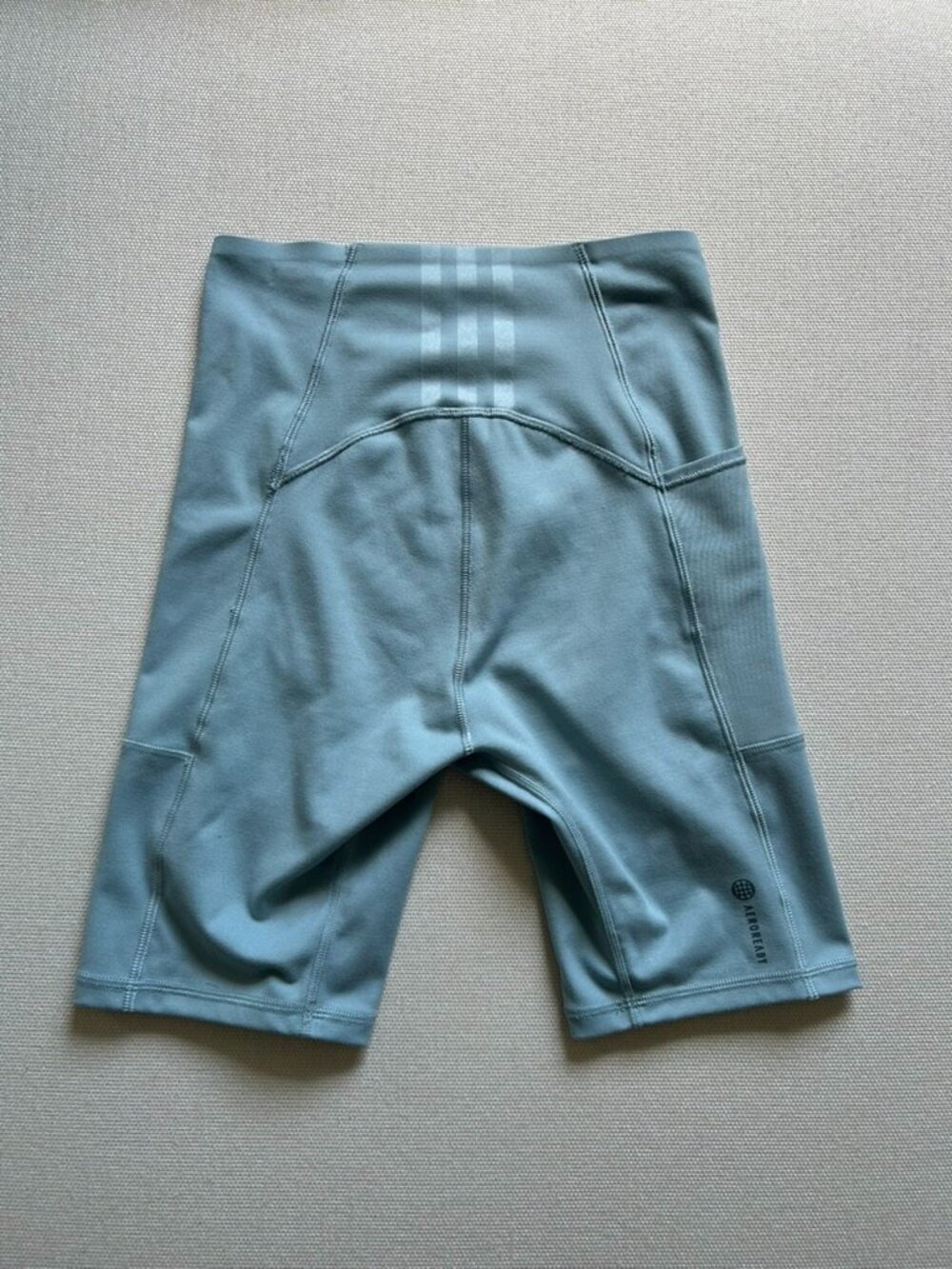 Adidas Bundle of Light Blue and Cream Yoga Bike Shorts - Picture 4 of 15